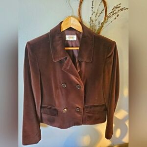 Talbots Brown Velvet Blazer